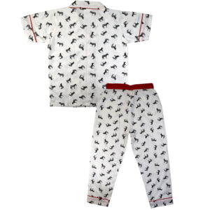 Shopmozo 100% Cotton Kids Sleep Wear Pajama Top Night Suit For Boys & Girls (SM-002037_Parent)