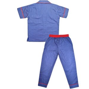 Shopmozo 100% Cotton Kids Sleep Wear Pajama Top Night Suit For Boys & Girls (SM-002043_Parent)