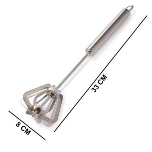 Stainless Steel Long Churner & Medium Churner Pack of 2