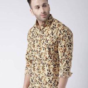 Cotton Blend Slim Fit Casual Shirts for Mens