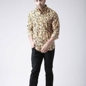 Cotton Blend Slim Fit Casual Shirts for Mens