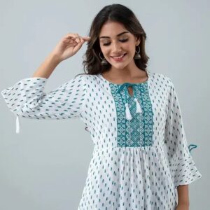 Rayon Casual Women Top Embroidered