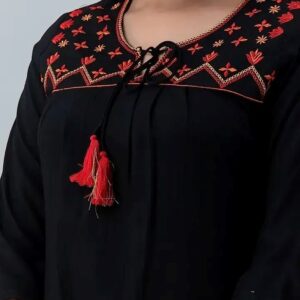 Rayon Casual Women Top Embroidered