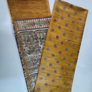 Hand-woven Tussar Ghicha Silk Saree