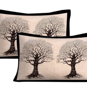 Cotton Printed Double Size Bedsheet With 2 Pillow Cover