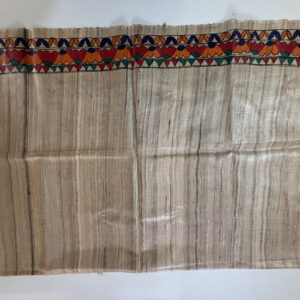 Hand Painting Tussar Ghicha Silk Saree