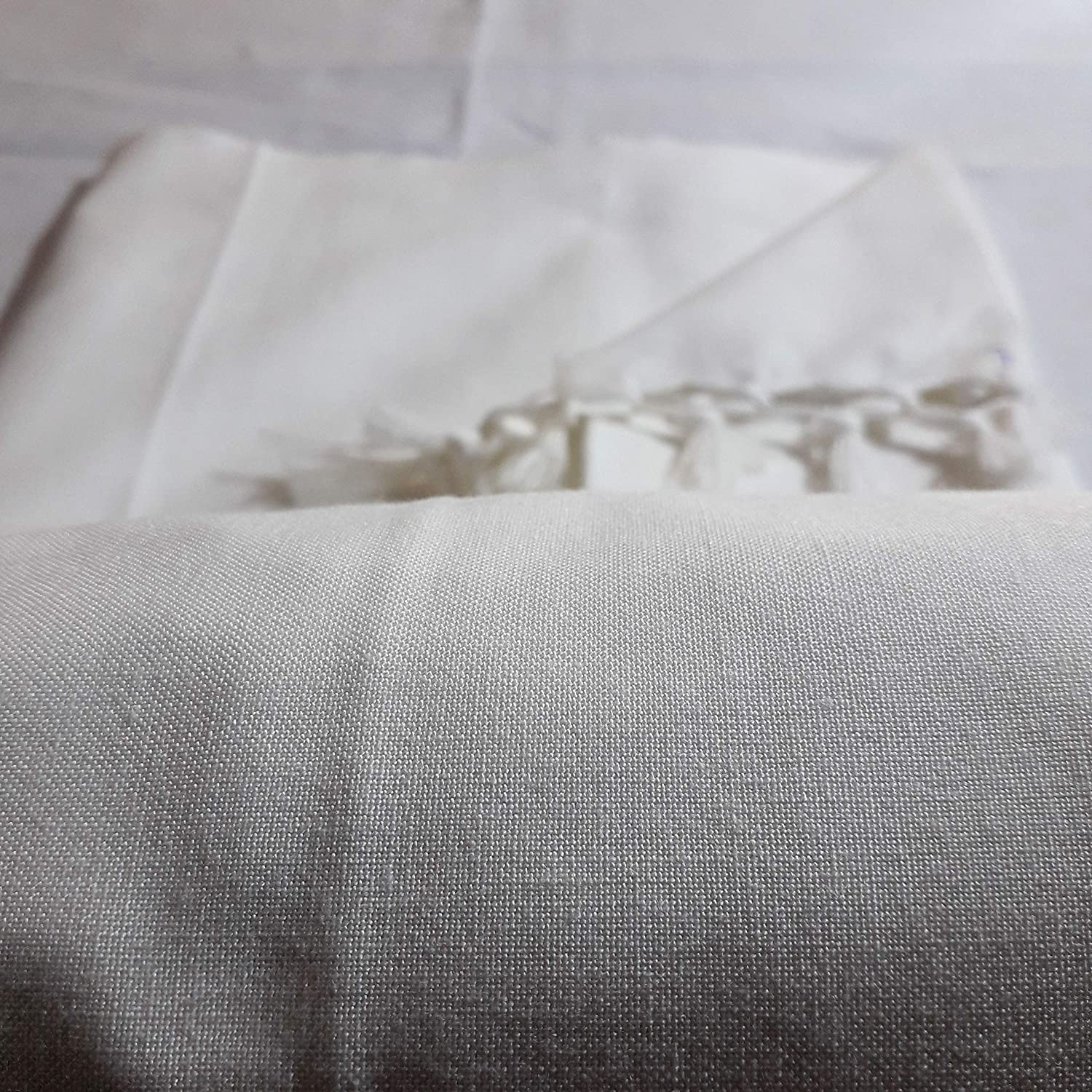 Lucky Sleep® Bhagalpuri Andi Chadar Double Thread 53 X 96 inch White 5 Lucky Sleep® Bhagalpuri Andi Chadar Double Thread 53 X 96 inch White - Image 3