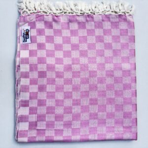 Lucky Sleep® Bhagalpuri Chadar Chekered 52X96 inch Pink