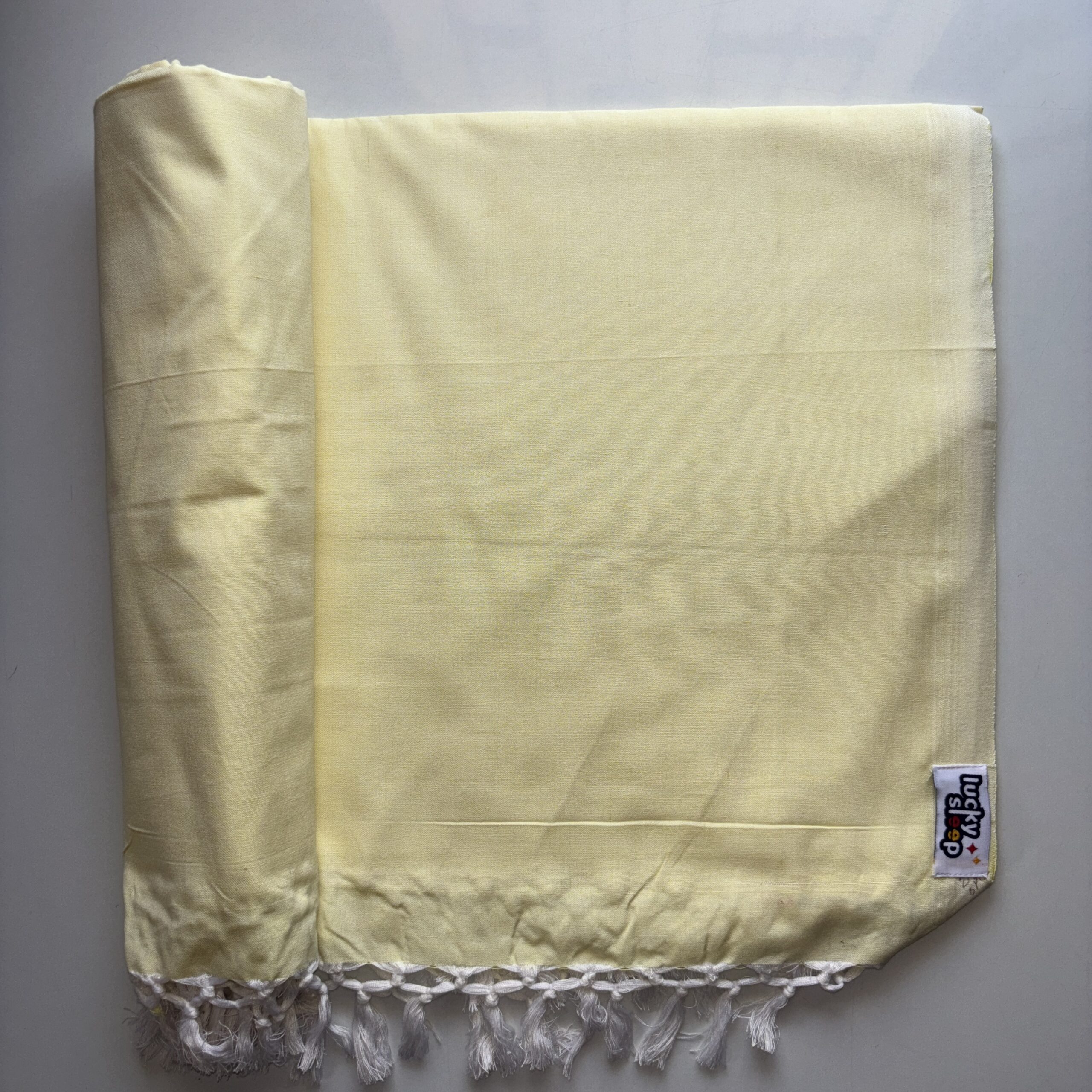 Lucky Sleep® Bhagalpuri Andi Dull Chadar Double Thread 54 X 100 inch Lemmon 5 Lucky Sleep® Bhagalpuri Andi Dull Chadar Double Thread 54 X 100 inch Lemmon - Image 3