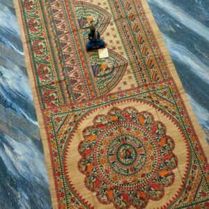 Tussar Ghicha Madhubani HandPainted Full Body Saree