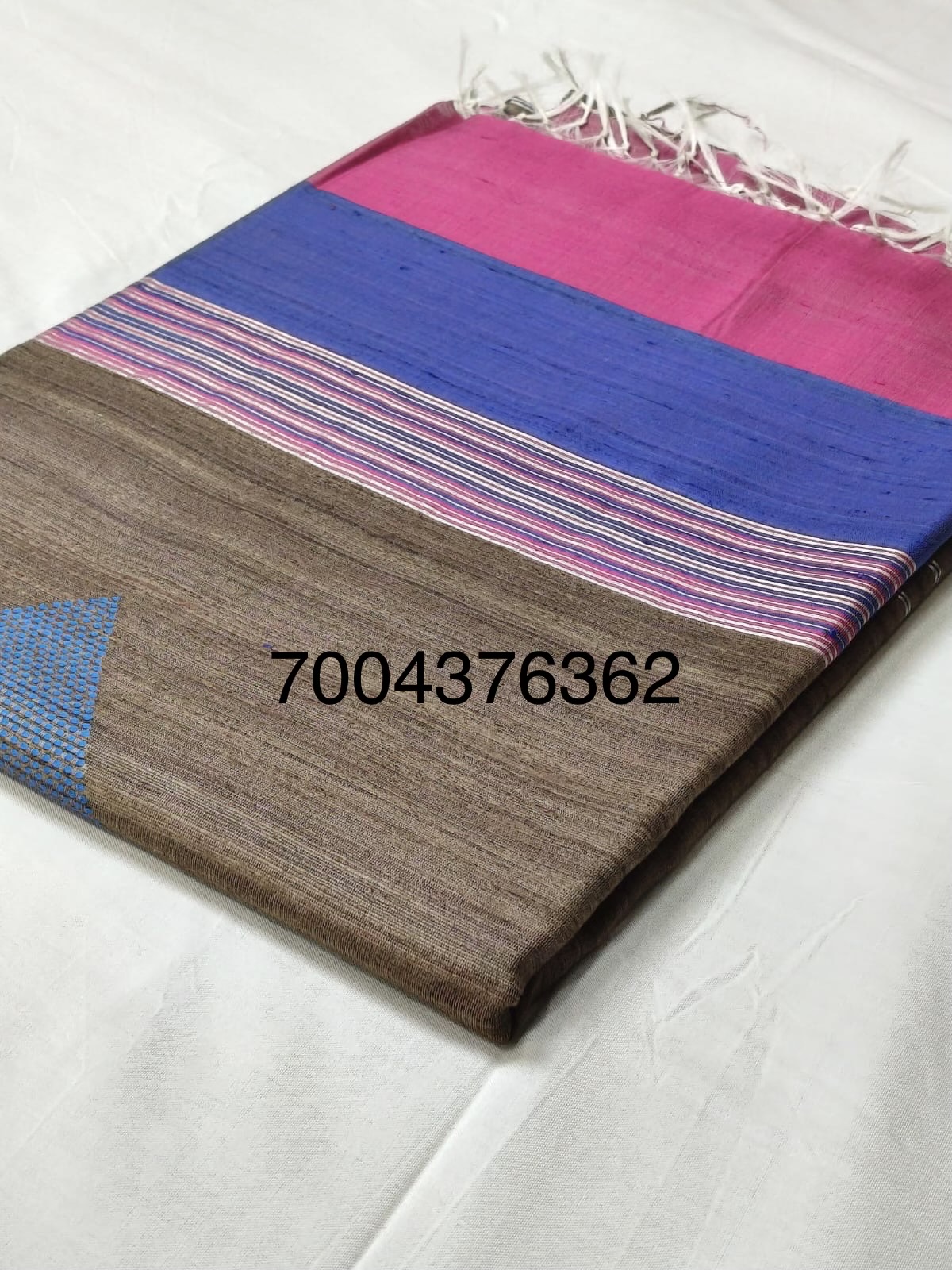 Handloom Woven Pure Dupion Silk Saree 2 Handloom Woven Pure Dupion Silk Saree