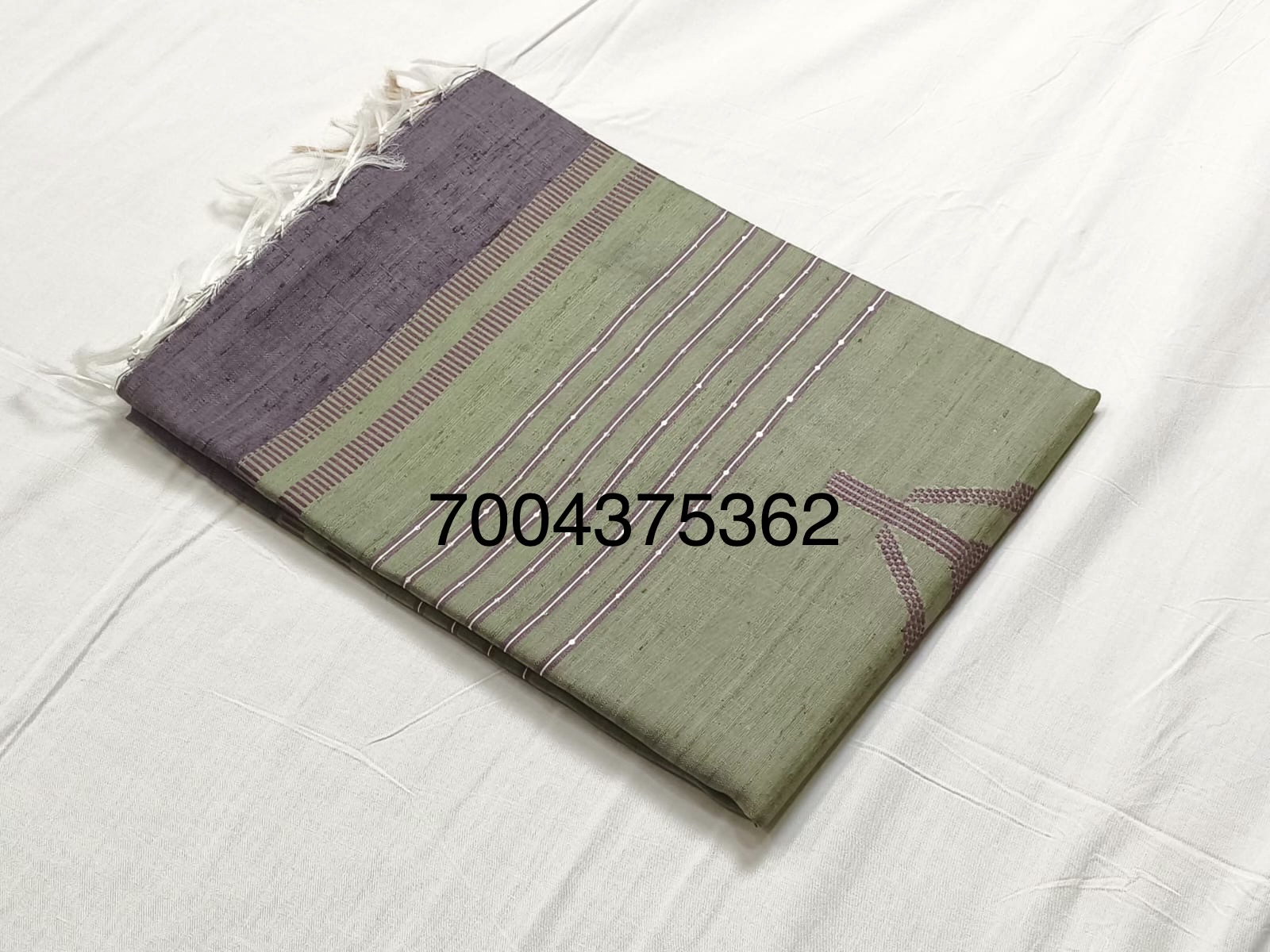 Handloom Woven Pure Dupion Silk Saree 4 Handloom Woven Pure Dupion Silk Saree - Image 2