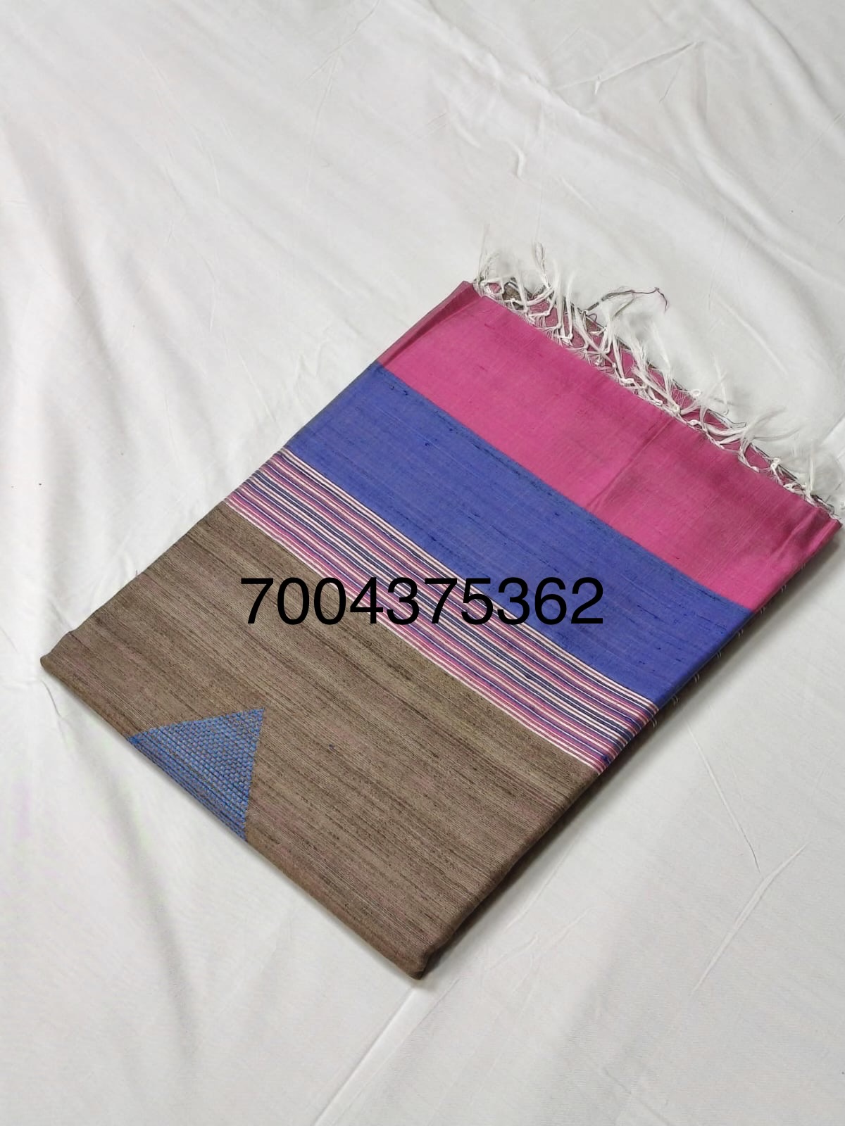 Handloom Woven Pure Dupion Silk Saree 4 Handloom Woven Pure Dupion Silk Saree - Image 2