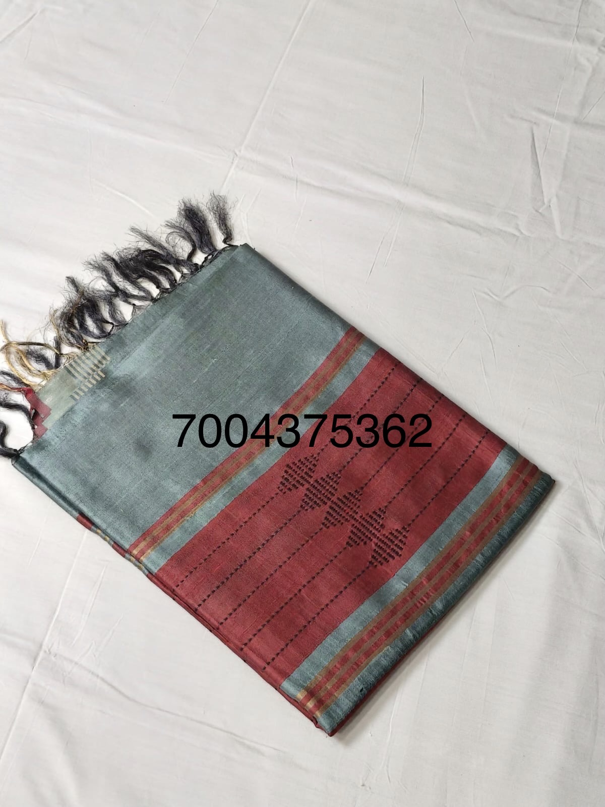 Handloom Woven Pure Dupion Silk Saree 3 Handloom Woven Pure Dupion Silk Saree