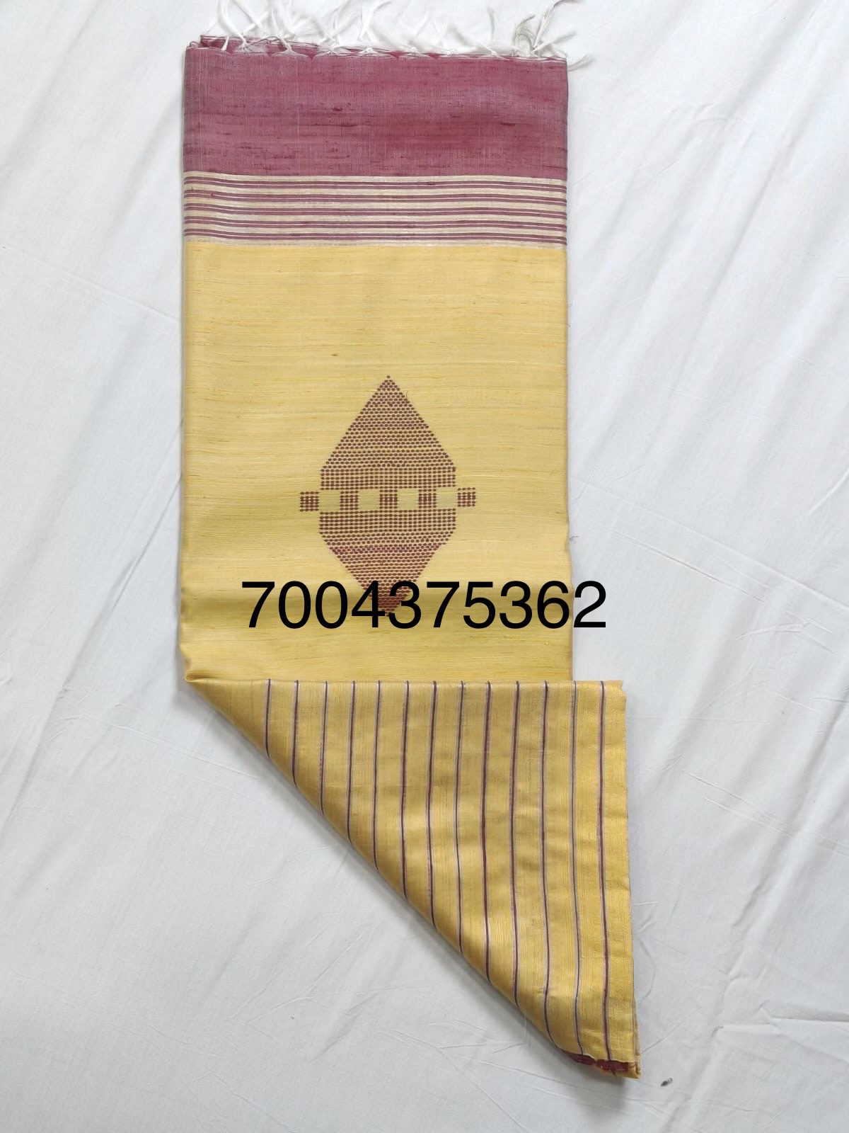 Handloom Woven Pure Dupion Silk Saree 2 Handloom Woven Pure Dupion Silk Saree