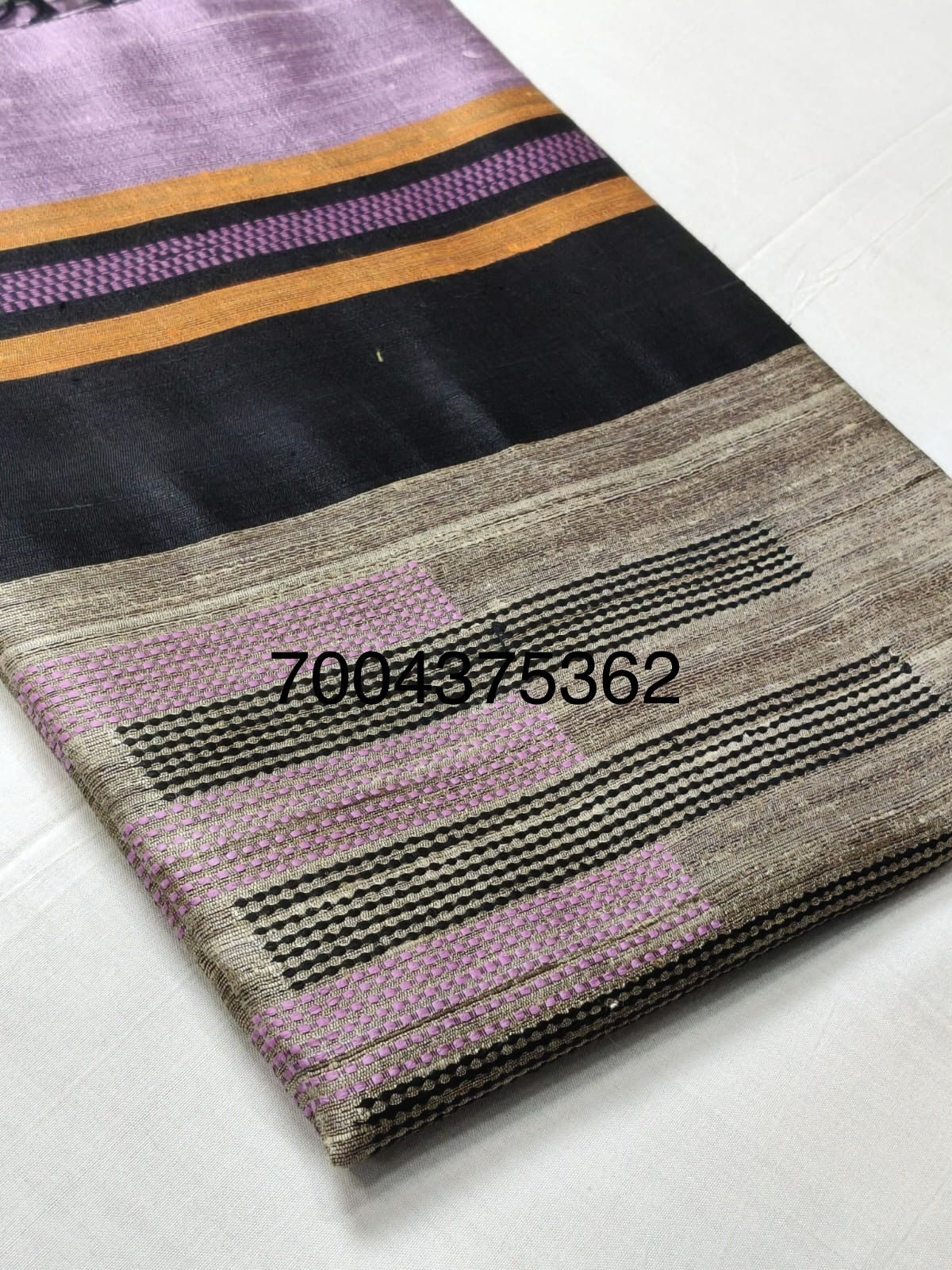Handloom Woven Pure Dupion Silk Saree
