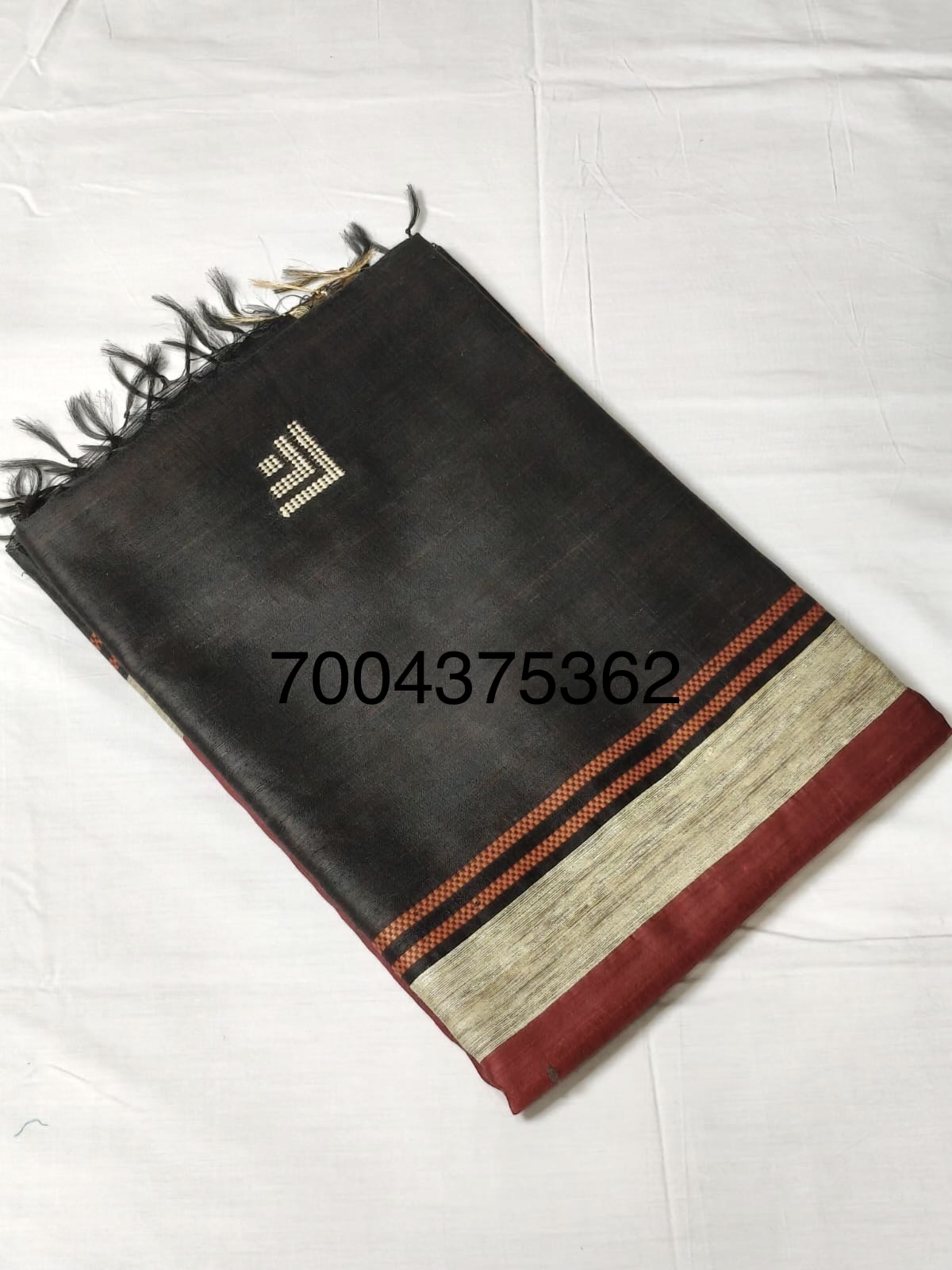Handloom Woven Pure Dupion Silk Saree 1 Handloom Woven Pure Dupion Silk Saree