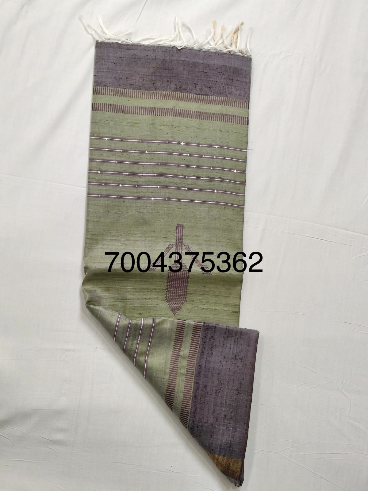 Handloom Woven Pure Dupion Silk Saree 5 Handloom Woven Pure Dupion Silk Saree - Image 3