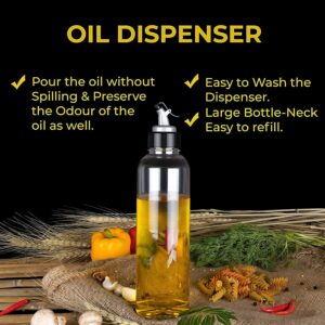 De’ Luse Oil Dispencer Bottle 1 Litre (Pack of 2)