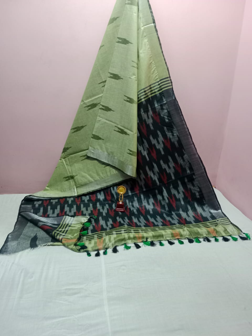 Bhagalpuri Handloom Pure Cotton Ikkat Saree for Women 3 Bhagalpuri Handloom Pure Cotton Ikkat Saree for Women