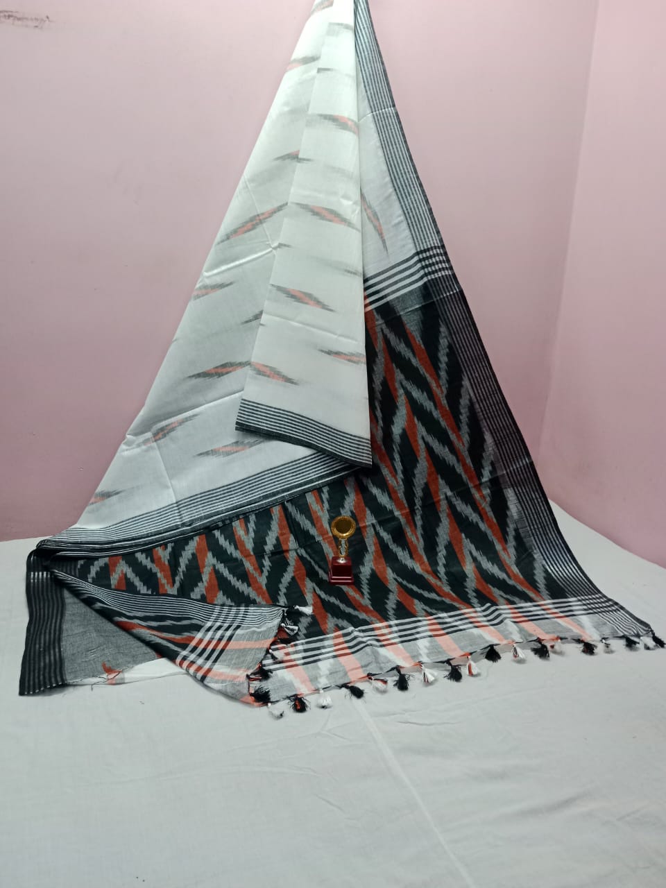 Bhagalpuri Handloom Pure Cotton Ikkat Saree for Women 1 Bhagalpuri Handloom Pure Cotton Ikkat Saree for Women