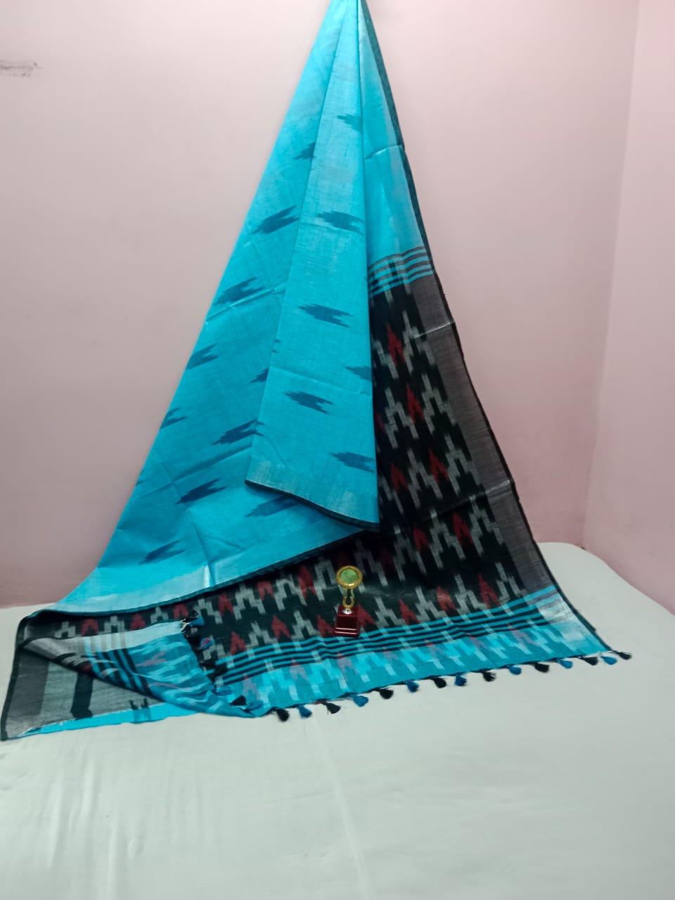 Bhagalpuri Handloom Pure Cotton Ikkat Saree for Women 3 Bhagalpuri Handloom Pure Cotton Ikkat Saree for Women