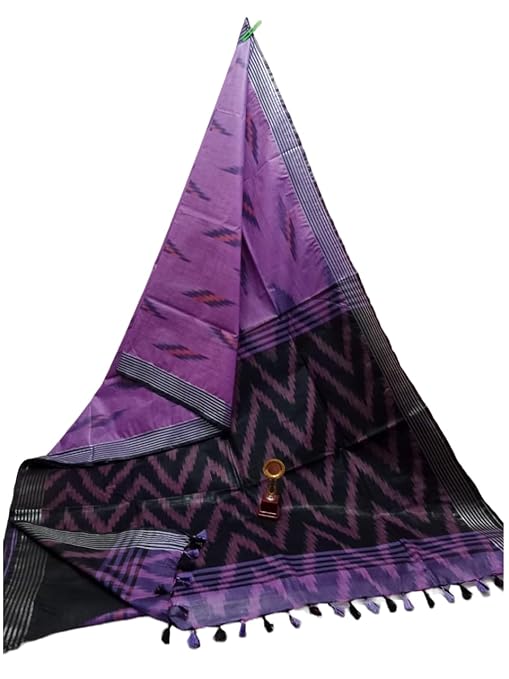 Bhagalpuri Handloom Pure Cotton Ikkat Saree for Women 2 Bhagalpuri Handloom Pure Cotton Ikkat Saree for Women