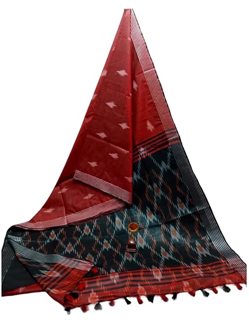 Bhagalpuri Handloom Pure Cotton Ikkat Saree for Women 1 Bhagalpuri Handloom Pure Cotton Ikkat Saree for Women