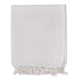 Lucky Sleep® Bhagalpuri Designer Chadar For Sleeping 52×96 inch White