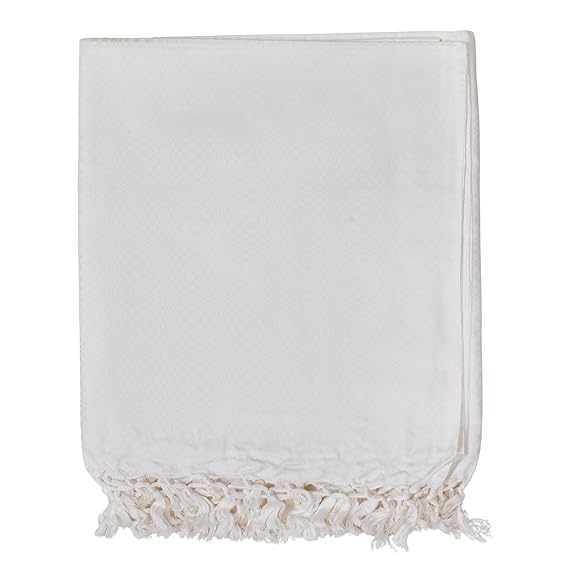 Lucky Sleep® Bhagalpuri Designer Chadar For Sleeping 52x96 inch White 2 Bhagalpuri Designer Chadar For Sleeping