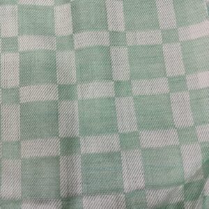 Lucky Sleep® Bhagalpuri Silky Soft Chadar Large Checked 52×96 inch Parrot Green