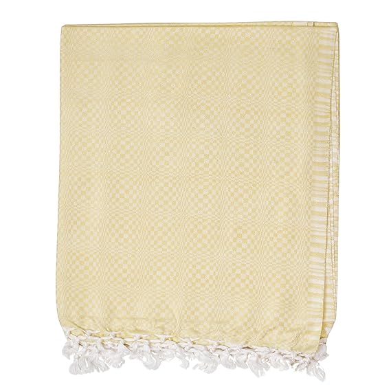 Lucky Sleep® Bhagalpuri Designer Chadar For Sleeping 52x96 inch Yellow 5 Lucky Sleep® Bhagalpuri Designer Chadar For Sleeping 52x96 inch Yellow - Image 3