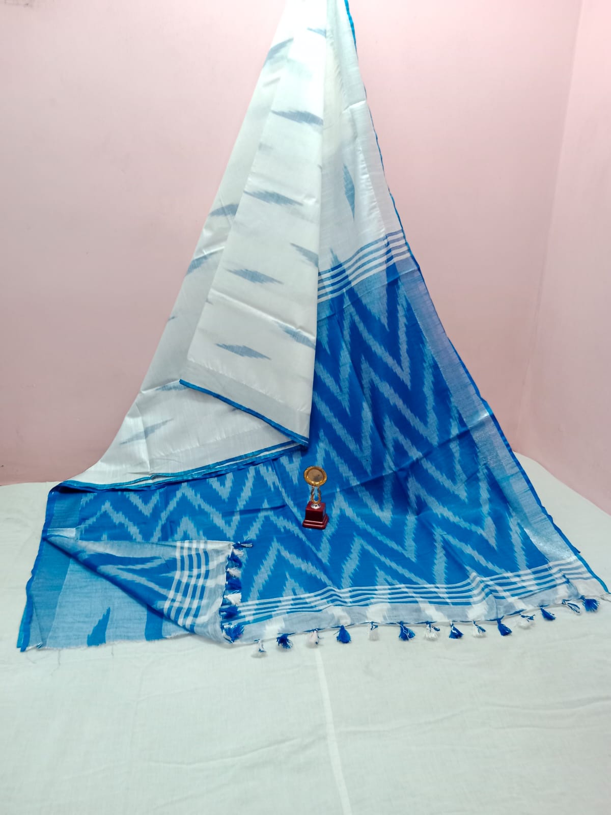 Bhagalpuri Handloom Pure Cotton Ikkat Saree for Women 3 Bhagalpuri Handloom Pure Cotton Ikkat Saree for Women