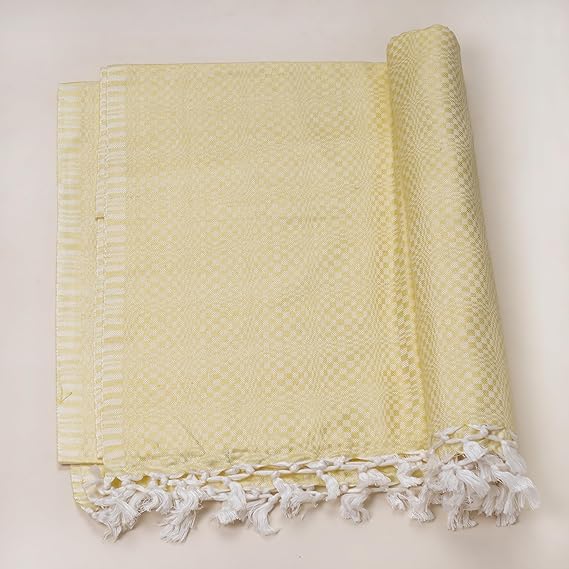 Lucky Sleep® Bhagalpuri Designer Chadar For Sleeping 52x96 inch Yellow 6 Lucky Sleep® Bhagalpuri Designer Chadar For Sleeping 52x96 inch Yellow - Image 4