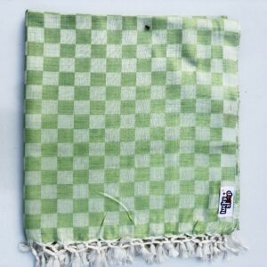 Lucky Sleep® Bhagalpuri Chadar Chekered 52X96 inch Parrot Green