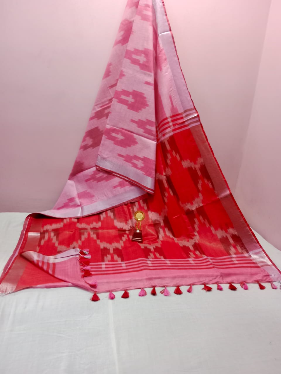 Bhagalpuri Handloom Pure Cotton Ikkat Saree for Women 3 Bhagalpuri Handloom Pure Cotton Ikkat Saree for Women