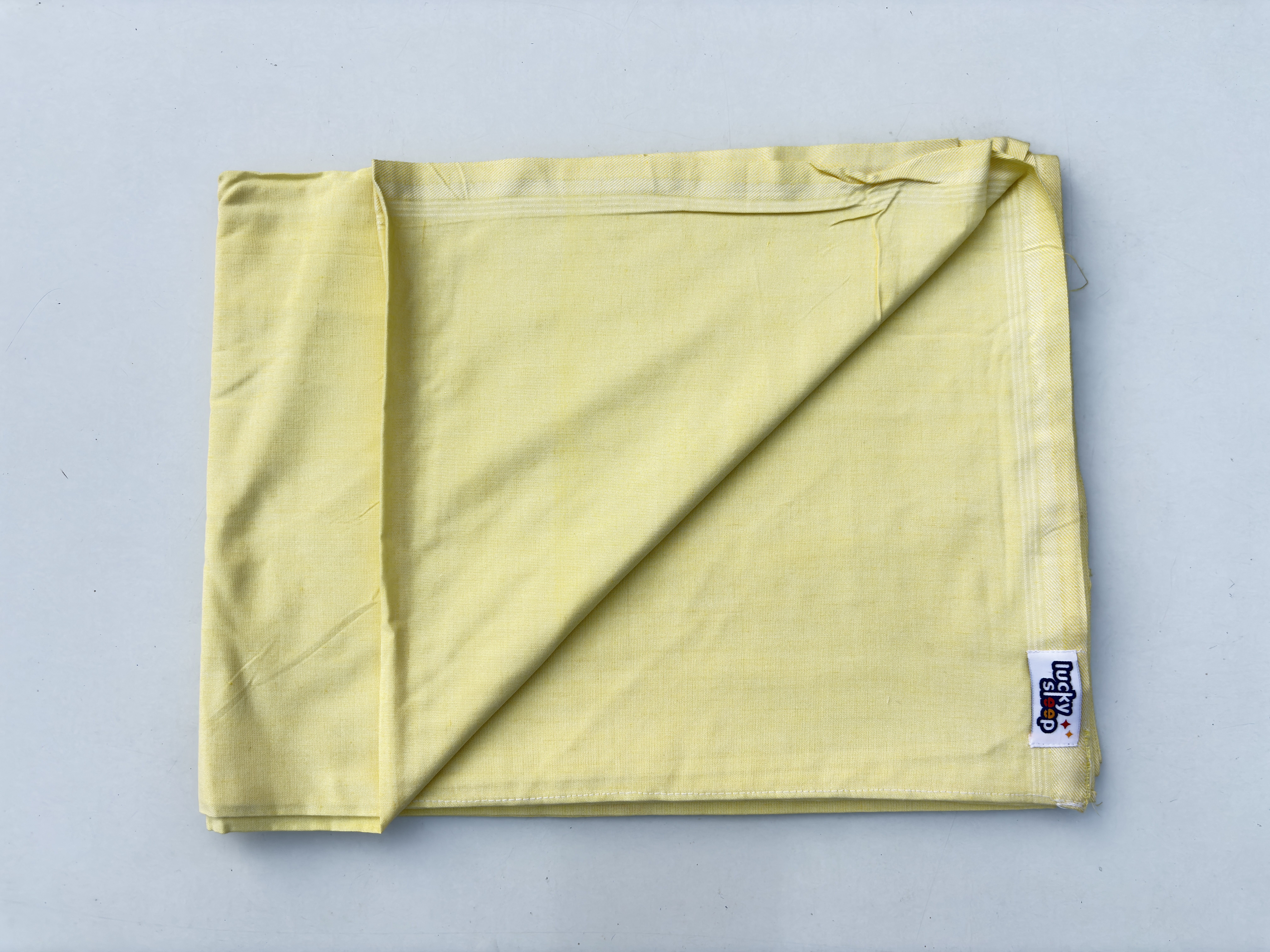 Lucky Sleep® Plain Bhagalpuri Cotton Chadar 72×102 Inch | Soft Cotton Bed Cover Lemmon 5 Lucky Sleep® Plain Bhagalpuri Cotton Chadar 72×102 Inch | Soft Cotton Bed Cover Lemmon - Image 3