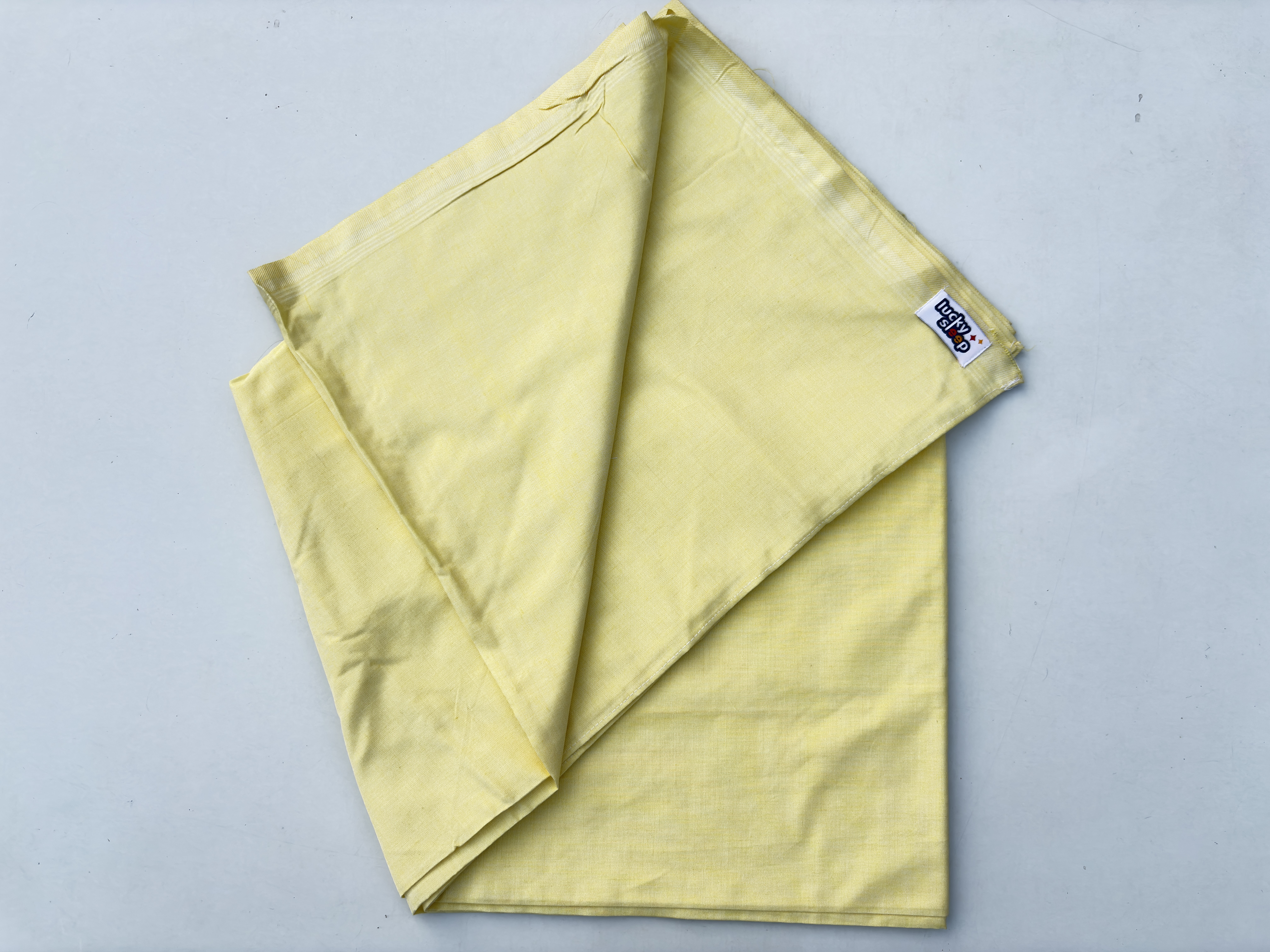 Lucky Sleep® Plain Bhagalpuri Cotton Chadar 72×102 Inch | Soft Cotton Bed Cover Lemmon 4 Lucky Sleep® Plain Bhagalpuri Cotton Chadar 72×102 Inch | Soft Cotton Bed Cover Lemmon - Image 2
