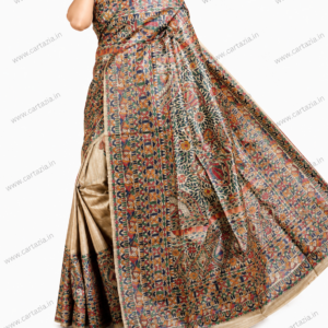 pure-tussar-ghicha-silk-saree-madhubani